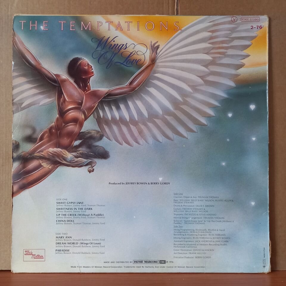 THE TEMPTATIONS – WINGS OF LOVE (1976) - LP 2.EL PLAK