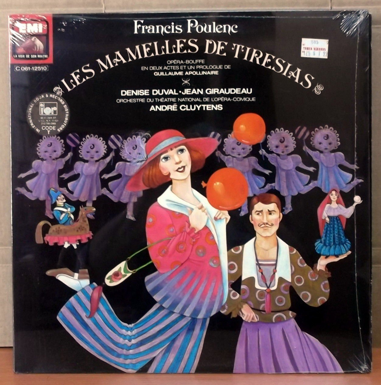 FRANCIS POULENC LES MAMELLES DE TIRESIAS LP SFR