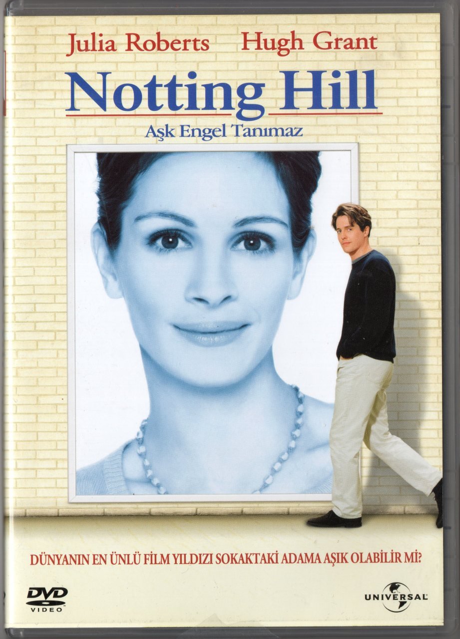 AŞK ENGEL TANIMAZ - NOTTING HILL - JULIA ROBERTS - HUGH GRANT - DVD 2.EL