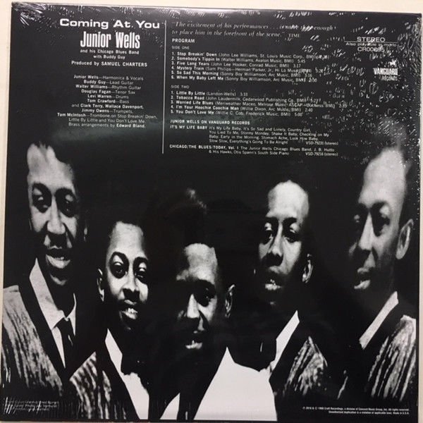 JUNIOR WELLS & HIS CHICAGO BLUES BAND WITH BUDDY GUY – COMING AT YOU (1968) - 2018 LP SIFIR PLAK