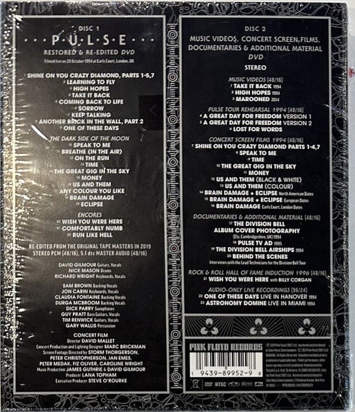 PINK FLOYD – PULSE /RESTORED & RE-EDITED (1995) -2021 DVD VIDEO DELUXE EDITION STEREO BOX SET SIFIR