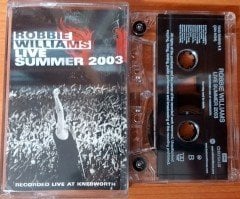 ROBBIE WILLIAMS - LIVE SUMMER 2003 CASSETTE MADE IN EU ''USED''