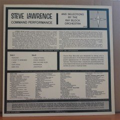 STEVE LAWRENCE - COMMAND PERFORMANCE - LP 2.EL PLAK