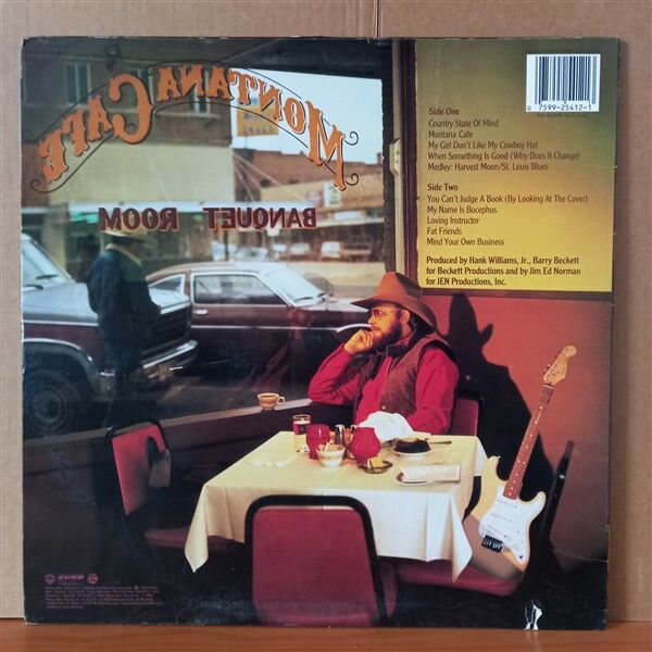 HANK WILLIAMS JR. – MONTANA CAFE (1986) - LP 2.EL PLAK