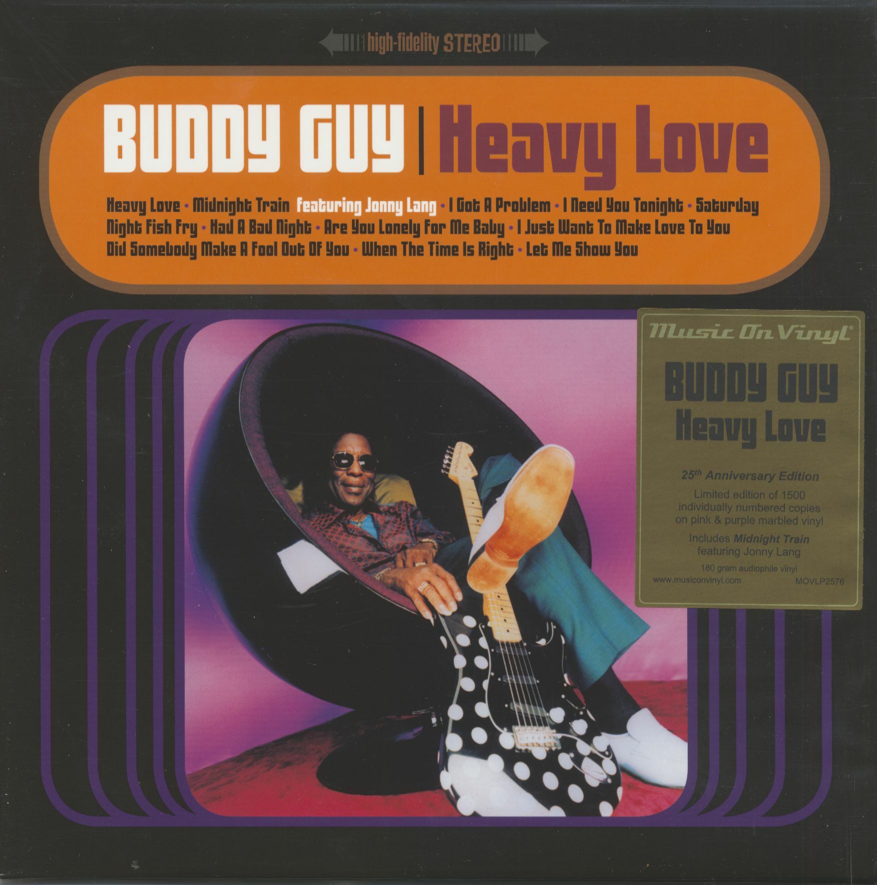 BUDDY GUY - HEAVY LOVE (1998) - 2xLP 25th ANNIVERSARY EDITION LTD. EDITION COLORED VINYL SIFIR PLAK