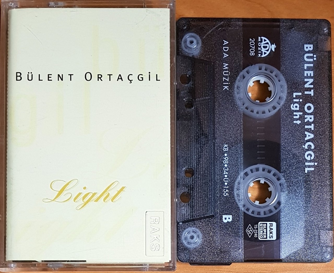 BÜLENT ORTAÇGİL - LIGHT (1998) ADA MÜZİK KASET 2.EL