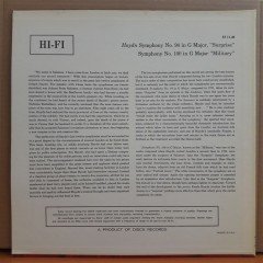 HAYDN: SYMPHONY NO.94 & 100 - LP 2.EL PLAK