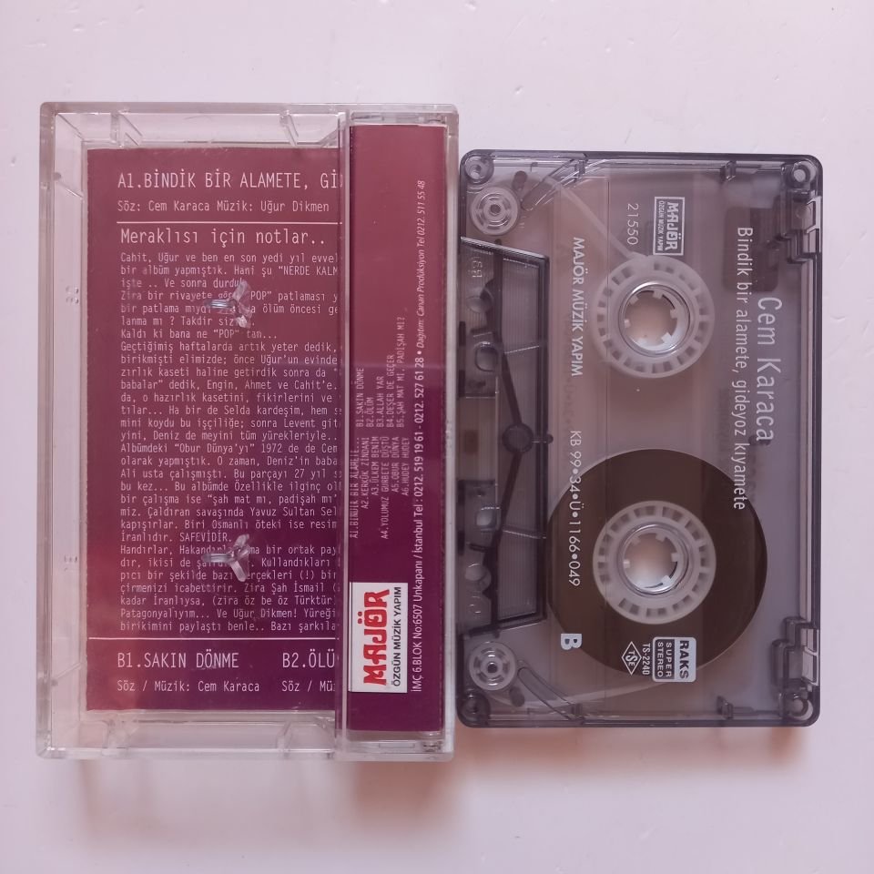 CEM KARACA, UĞUR DİKMEN - BİNDİK BİR ALAMETE... (1999) - KASET 2.EL