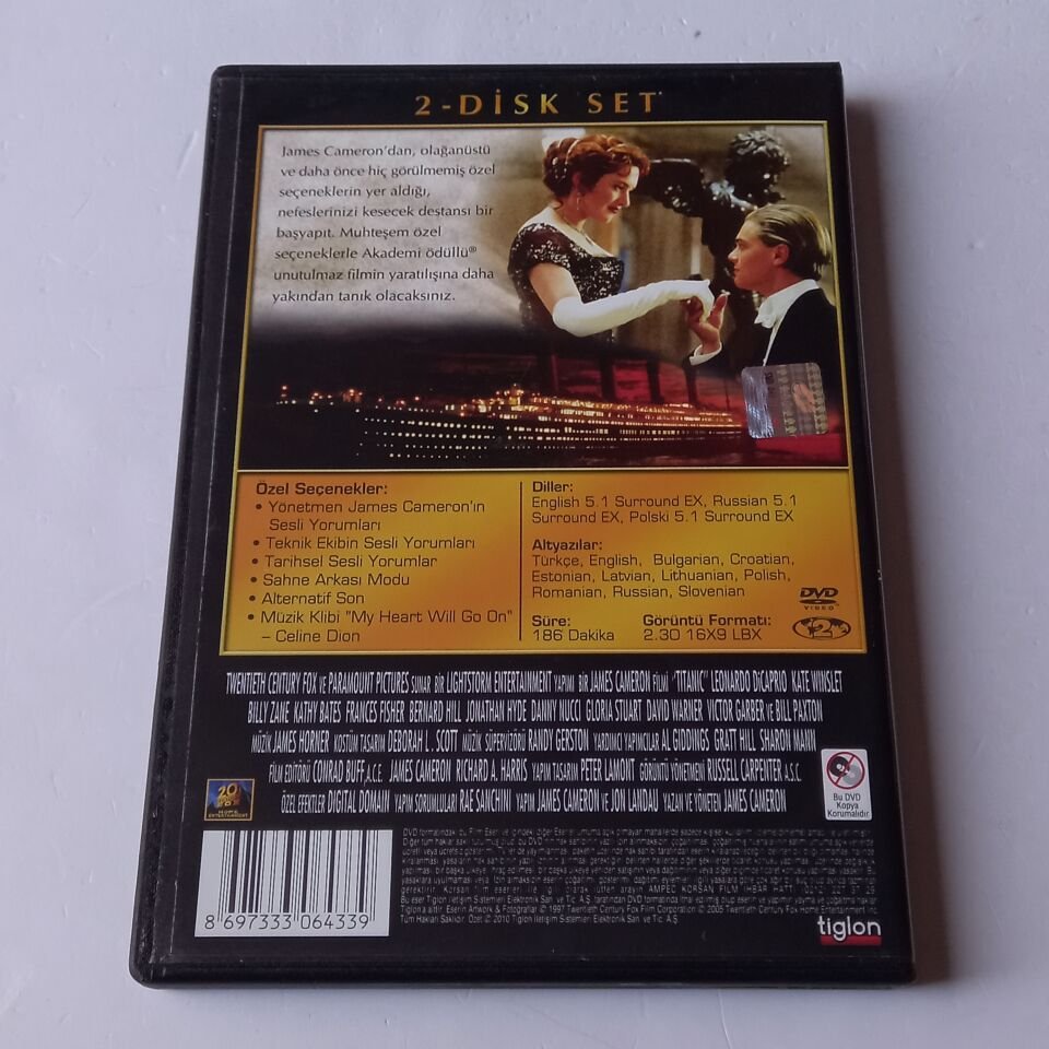 TITANIC / ÖZEL VERSİYON - JAMES CAMERON, LEONARDO DICAPRIO, KATE WINSLET - 2DVD 2.EL