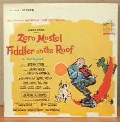 FIDDLER ON THE ROOF ZERO MOSTEL  ORIGINAL BROADWAY CAST RECORDING LP 2.EL