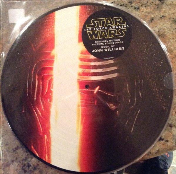 STAR WARS THE FORCE AWAKENS - SOUNDTRACK BY JOHN WILLIAMS (2015) - 2LP 2016 PICTURE DISC SIFIR PLAK