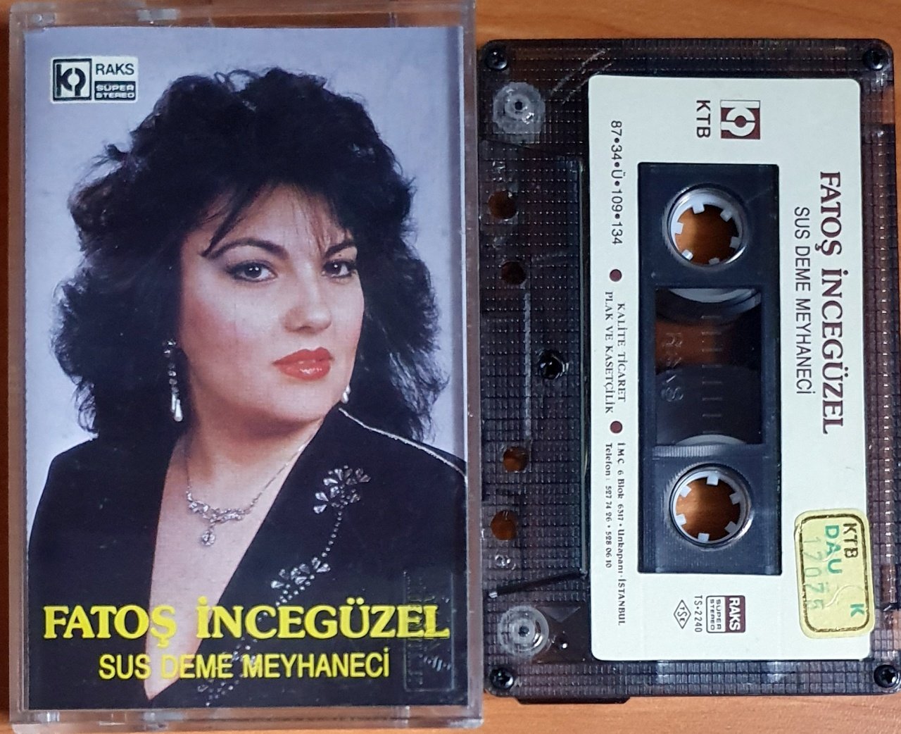 FATOŞ İNCEGÜZEL - SUS DEME MEYHANECİ (1987) - KASET KALİTE TİCARET 2.EL