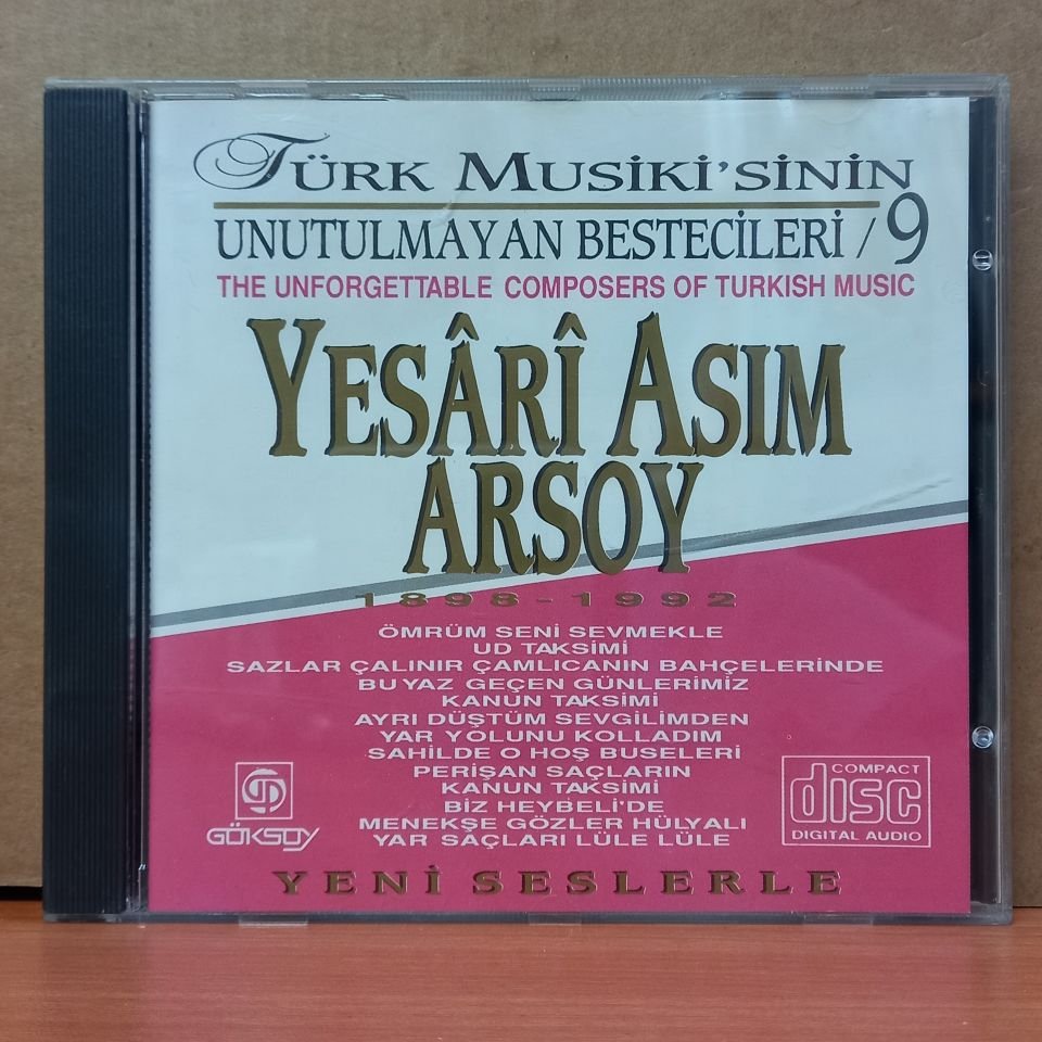 TÜRK MUSİKİ'SİNİN UNUTULMAYAN BESTECİLERİ 9 / YESARİ ASIM ARSOY (1993) - CD 2.EL
