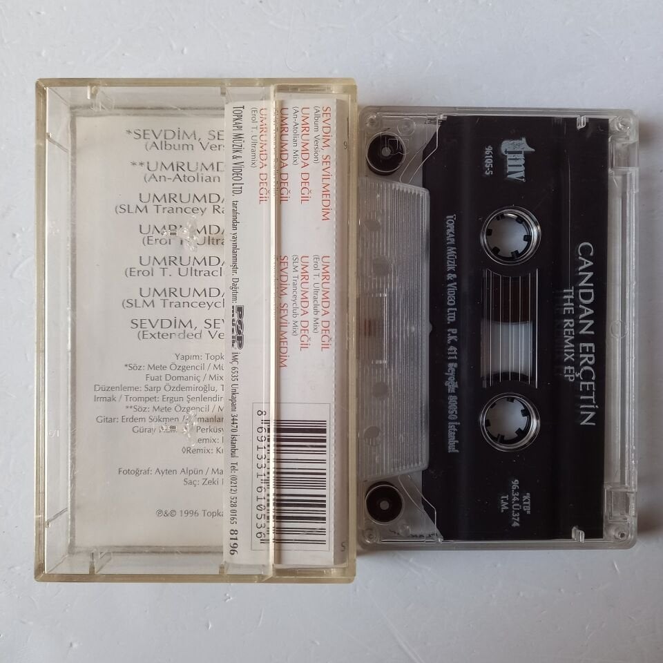 CANDAN ERÇETİN - THE REMIX EP (1996) - KASET 2.EL