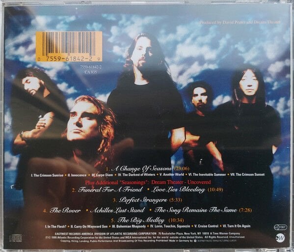 DREAM THEATER – A CHANGE OF SEASONS (1995) - CD REISSUE JEWEL CASE AMBALAJINDA SIFIR