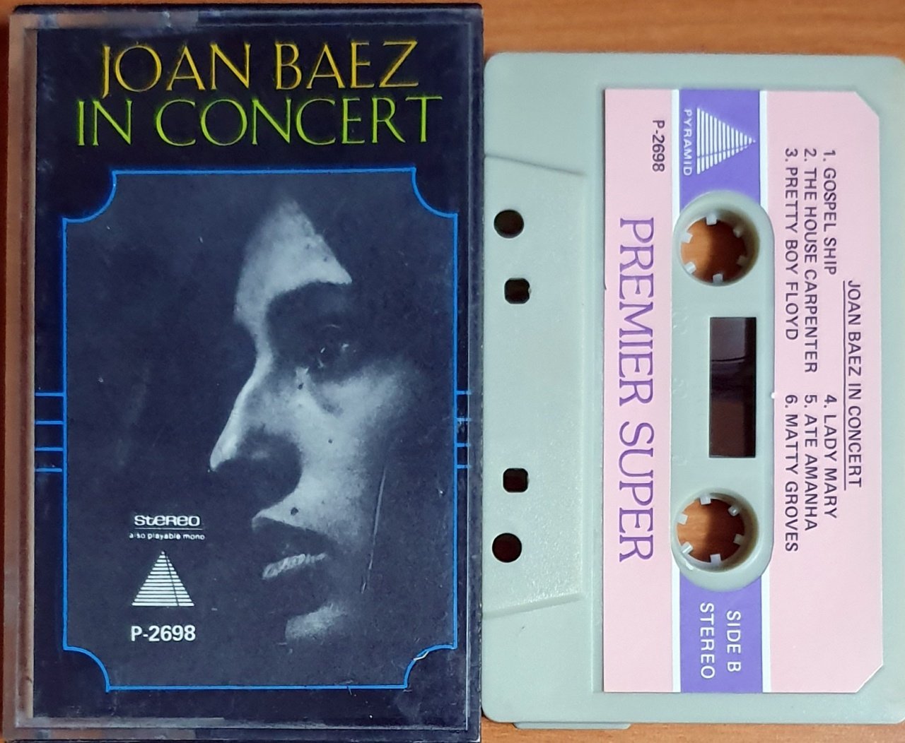JOAN BAEZ - IN CONCERT - KASET PYRAMID MADE IN SAUDI ARABIA 2.EL