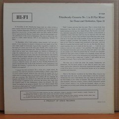 TCHAIKOVSKY: PIANO CONCERTO NO.1 - LP 2.EL PLAK
