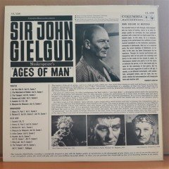 SIR JOHN GIELGUD SHAKESPEARE'S AGES OF MAN - LP 2.EL PLAK