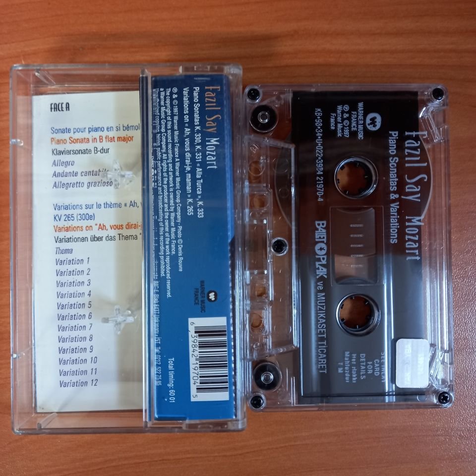 FAZIL SAY - MOZART / PIANO SONATAS & VARIATIONS (1998) - KASET 2.EL