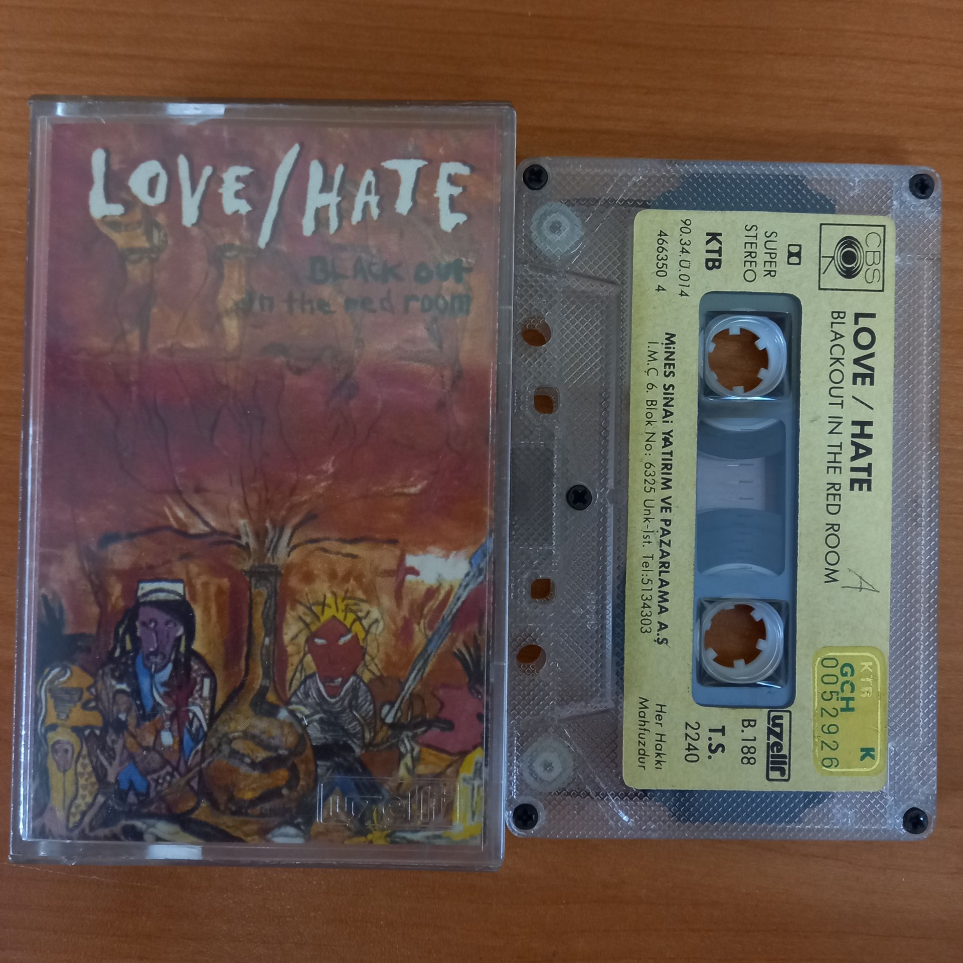 LOVE/HATE – BLACK OUT IN THE RED ROOM (1990) - KASET 2.EL