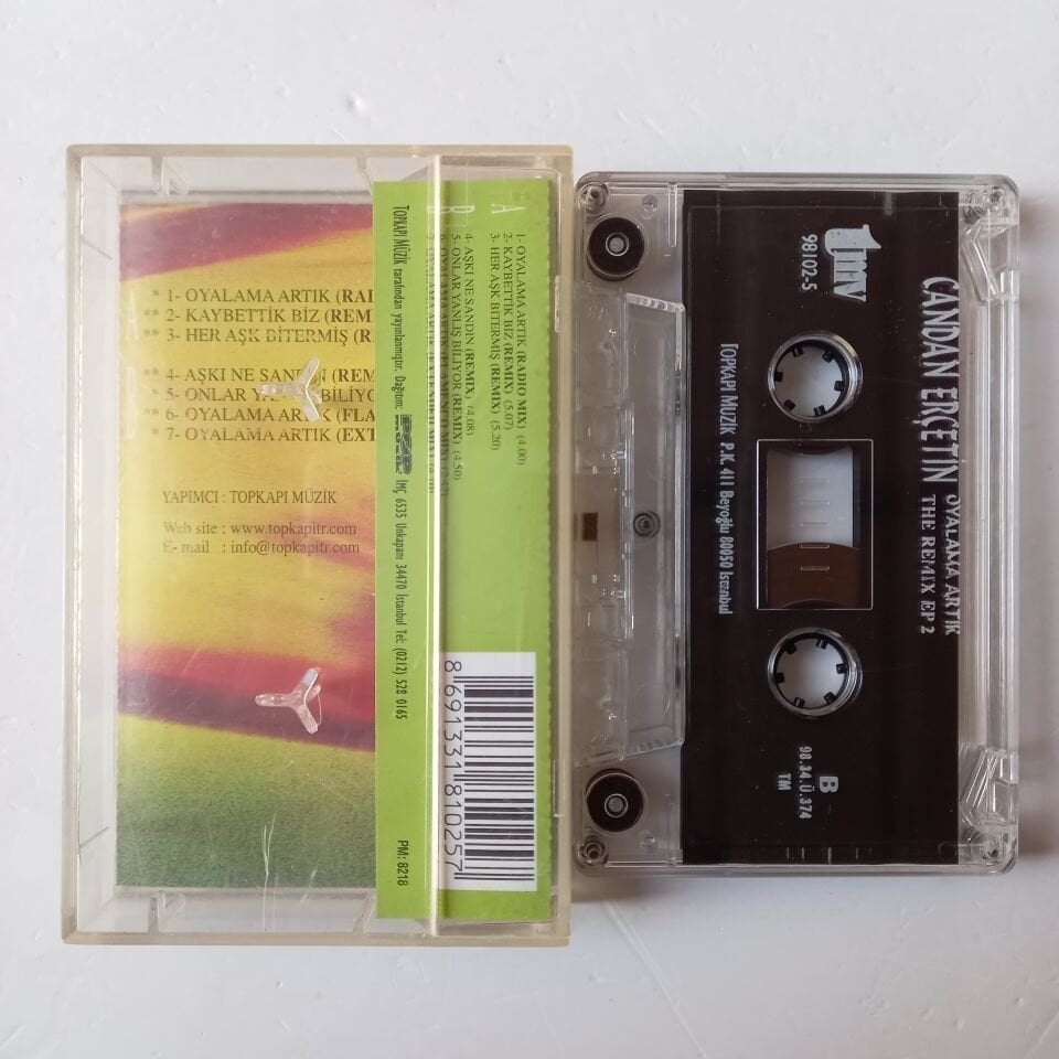 CANDAN ERÇETİN - OYALAMA ARTIK / THE REMIX EP 2 (1998) - KASET 2.EL