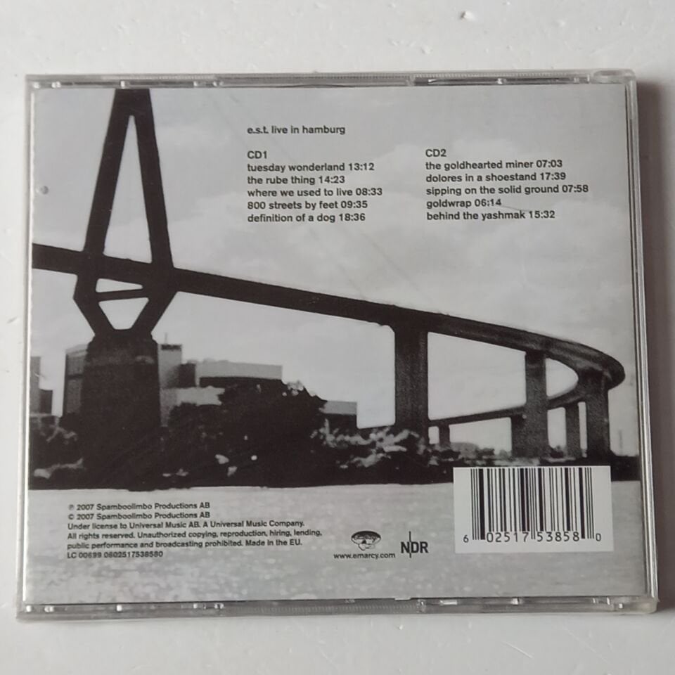 E.S.T. – LIVE IN HAMBURG (2007) - 2CD AMBALAJINDA SIFIR