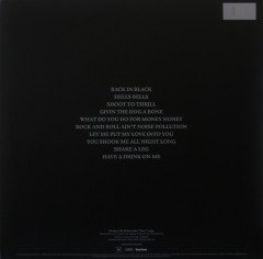 AC/DC - BACK IN BLACK (1980) - LP SIFIR PLAK