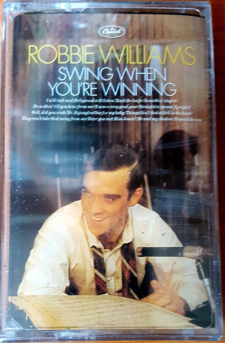 ROBBIE WILLIAMS - SWING WHEN YOU'RE WINNING CASSETTE MADE IN TURKEY ''NEW''
