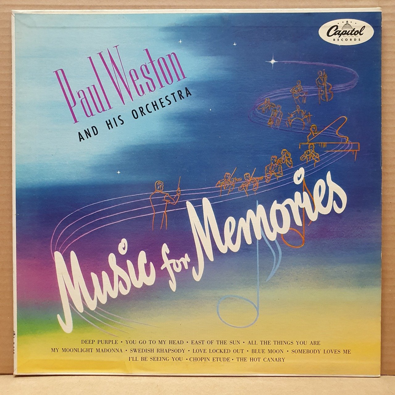 PAUL WESTON AND HIS ORCHESTRA - MUSIC FOR MEMORIES (1955) - LP 2.EL PLAK