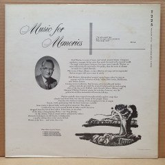 PAUL WESTON AND HIS ORCHESTRA - MUSIC FOR MEMORIES (1955) - LP 2.EL PLAK