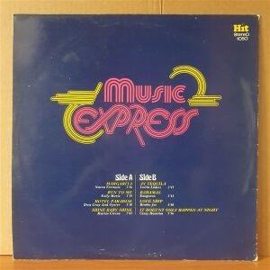 MUSIC EXPRESS / NUEVA FORMULA, KANGAROO, BIMBO JET, LOLITA LADIES, MARTIN CIRCUS - LP YERLİ BASKI 2.EL PLAK