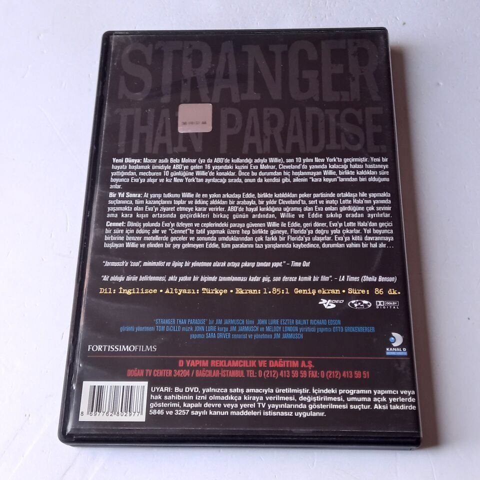 STRANGER THAN PARADISE - THE JIM JARMUSCH COLLECTION - DVD 2.EL