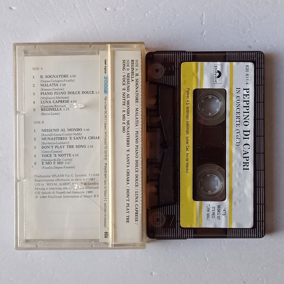 PEPPINO DI CAPRI - IN CONCERTE VOL.1 (1989) - KASET 2.EL