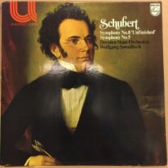 SCHUBERT  SYMPHONY NO.8 WOLFGANG SAWALLICH 1989 REISSUE 2.EL PLAK