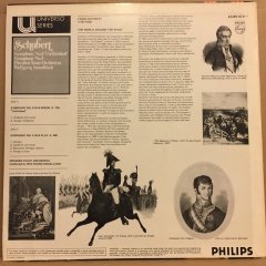 SCHUBERT  SYMPHONY NO.8 WOLFGANG SAWALLICH 1989 REISSUE 2.EL PLAK