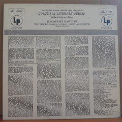 W. SOMERSET MAUGHAM - THE THREE FAT WOMEN OF ANTIBES, GIGOLO AND GIGOLETTE (1953) - LP 2.EL PLAK