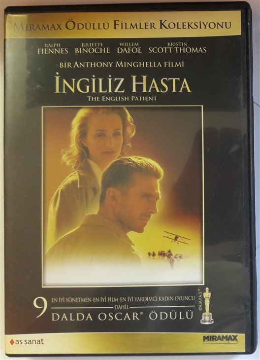 İNGİLİZ HASTA - THE ENGLISH PATIENT - RALPH FIENNES - JULIETTE BINOCHE - WILLEM DAFOE - KRISTIN SCOTT THOMAS - DVD 2.EL