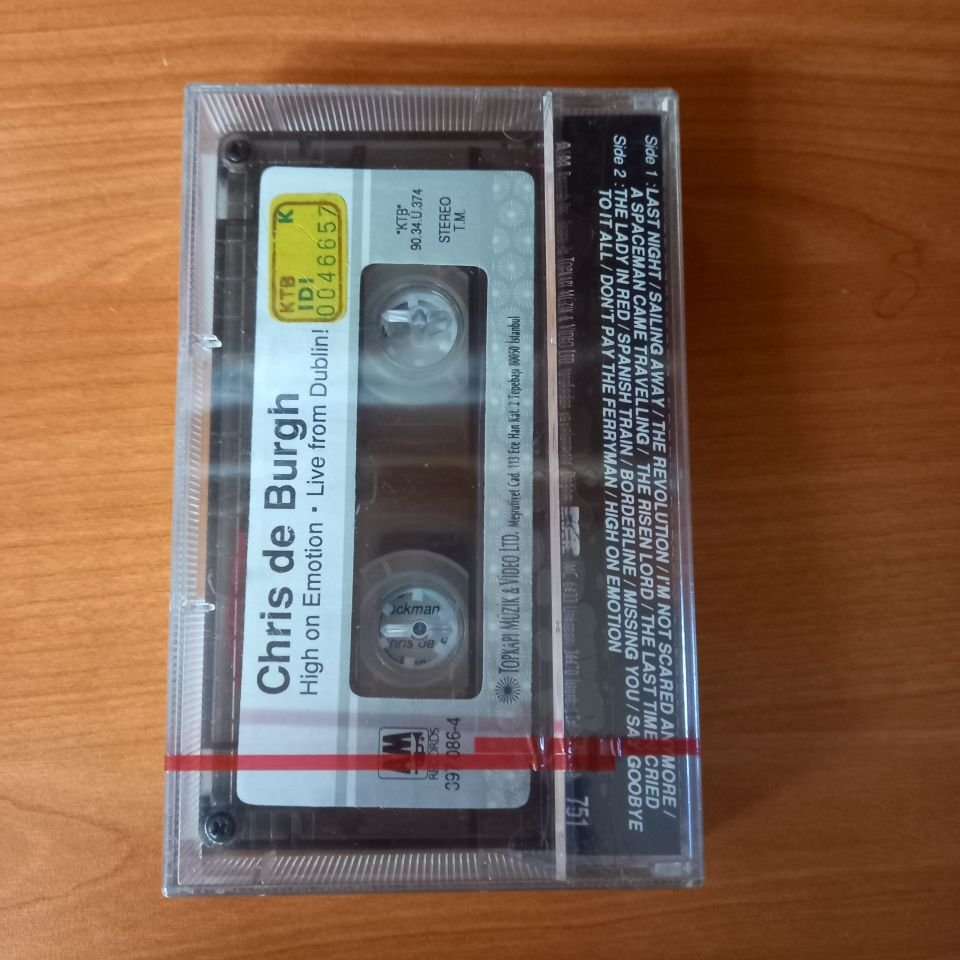 CHRIS DE BURGH - HIGH ON EMOTION / LIVE FROM DUBLIN (1990) - KASET AMBALAJINDA SIFIR