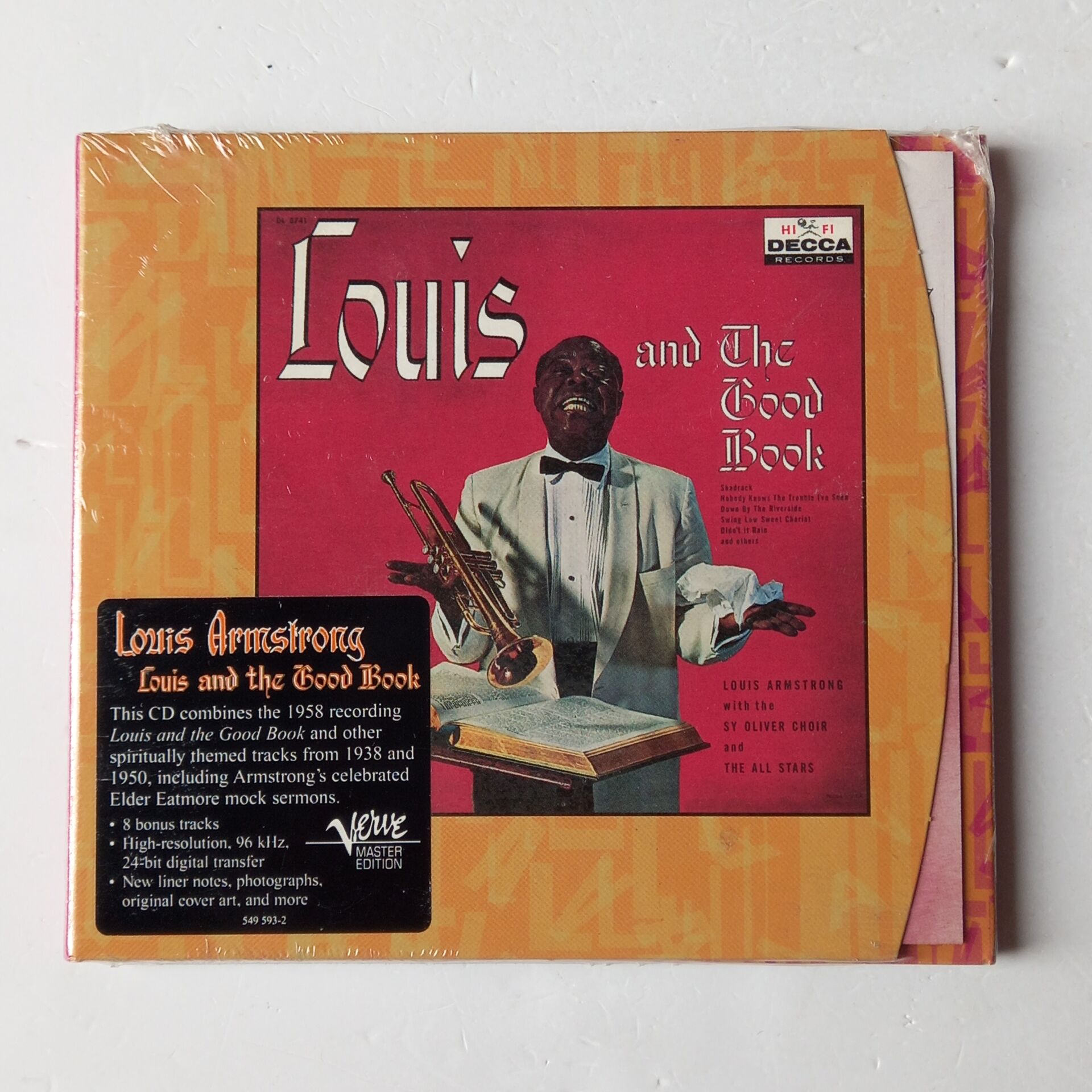 LOUIS ARMSTRONG AND THE ALL STARS WITH THE SY OLIVER CHOIR – LOUIS AND THE GOOD BOOK (1958) - CD DIGIPAK REMASTERED 2001 REISSUE AMBALAJINDA SIFIR