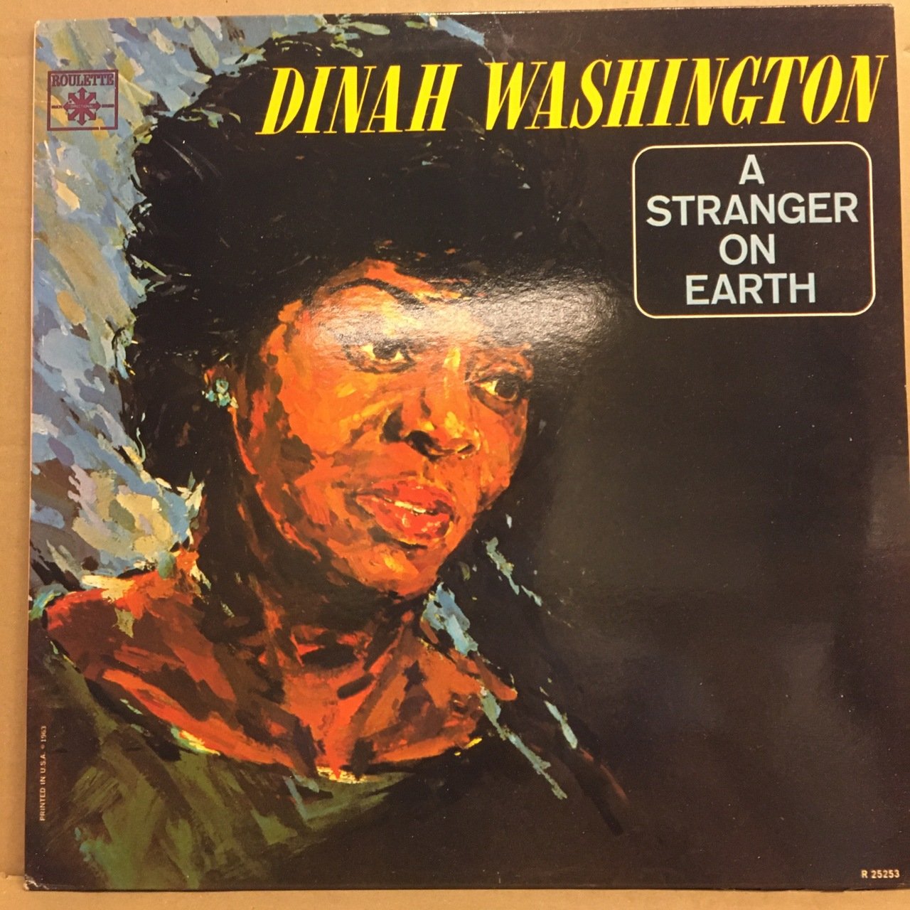 DINAH WASHINGTON - A STRANGER ON EARTH (1964) 1988 REISSUE 2.EL PLAK