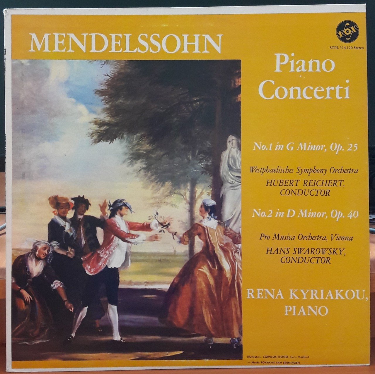 MENDELSSOHN: PIANO CONCERTI NO.1 & 2, RENA KYRIAKOU - PLAK 2.EL
