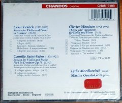 FRANCK / SAINT SEANS: VIOLIN SONATAS ETC - MORDKOVITCH, GUSAK-GRIN (1992) - CD CHANDOS DIGITAL SIFIR