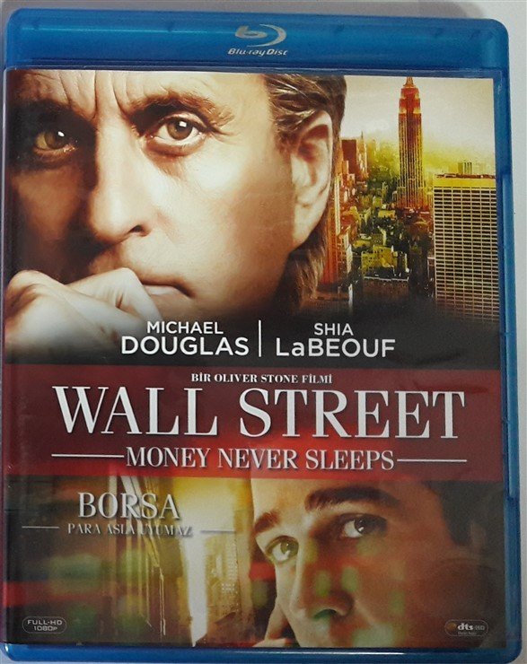 BORSA PARA ASLA UYUMAZ - WALL STREET MONEY NEVER SLEEPS - MICHAEL DOUGLAS - SHIA LaBEOUF - OLIVER STONE - BLU RAY 2.EL