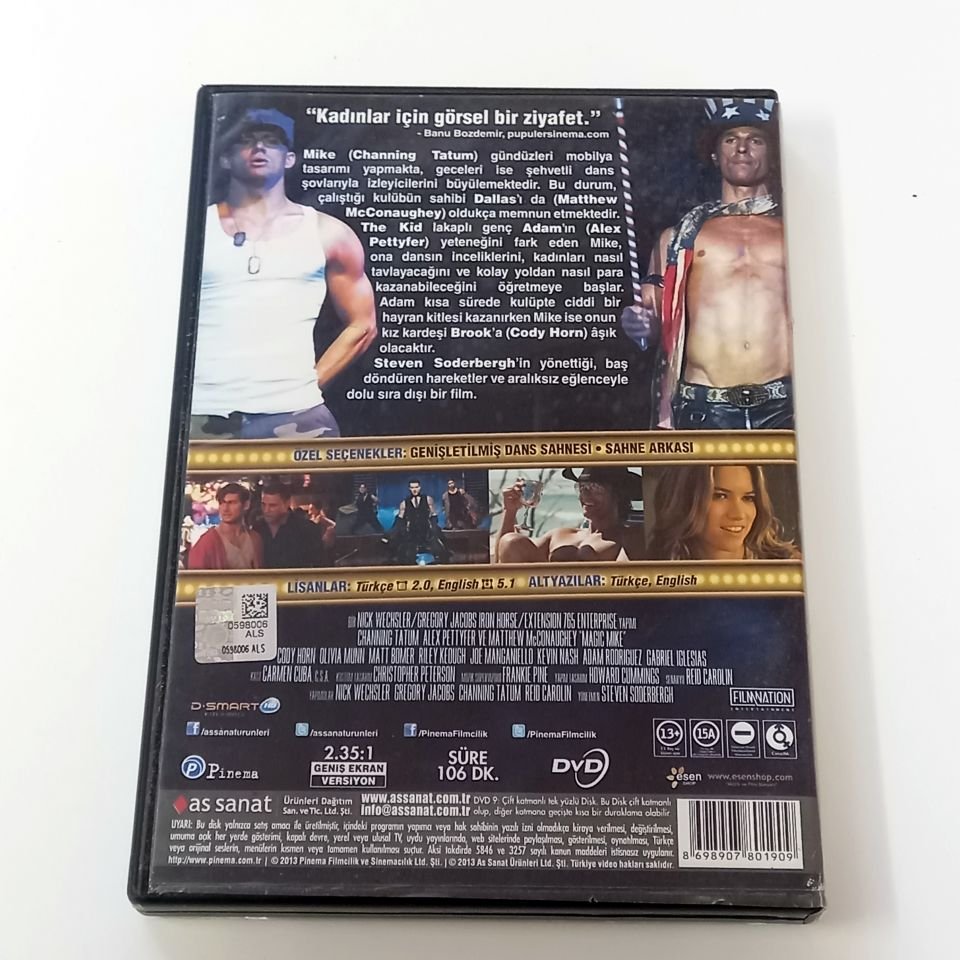 STRİPTİZ KULÜBÜ - MAGIC MIKE - CHANNING TATUM, ALEX PETTYFER, MATT BOMER, MATTHEW MCCONAUGHEY, YÖN.: STEVEN SODERBERGH - DVD 2.EL