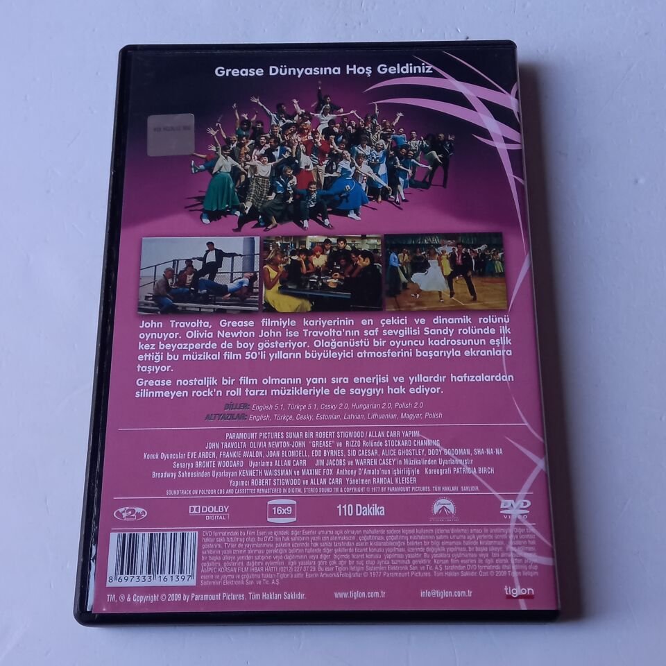 GREASE - JOHN TRAVOLTA, OLIVIA NEWTON JOHN - DVD 2.EL