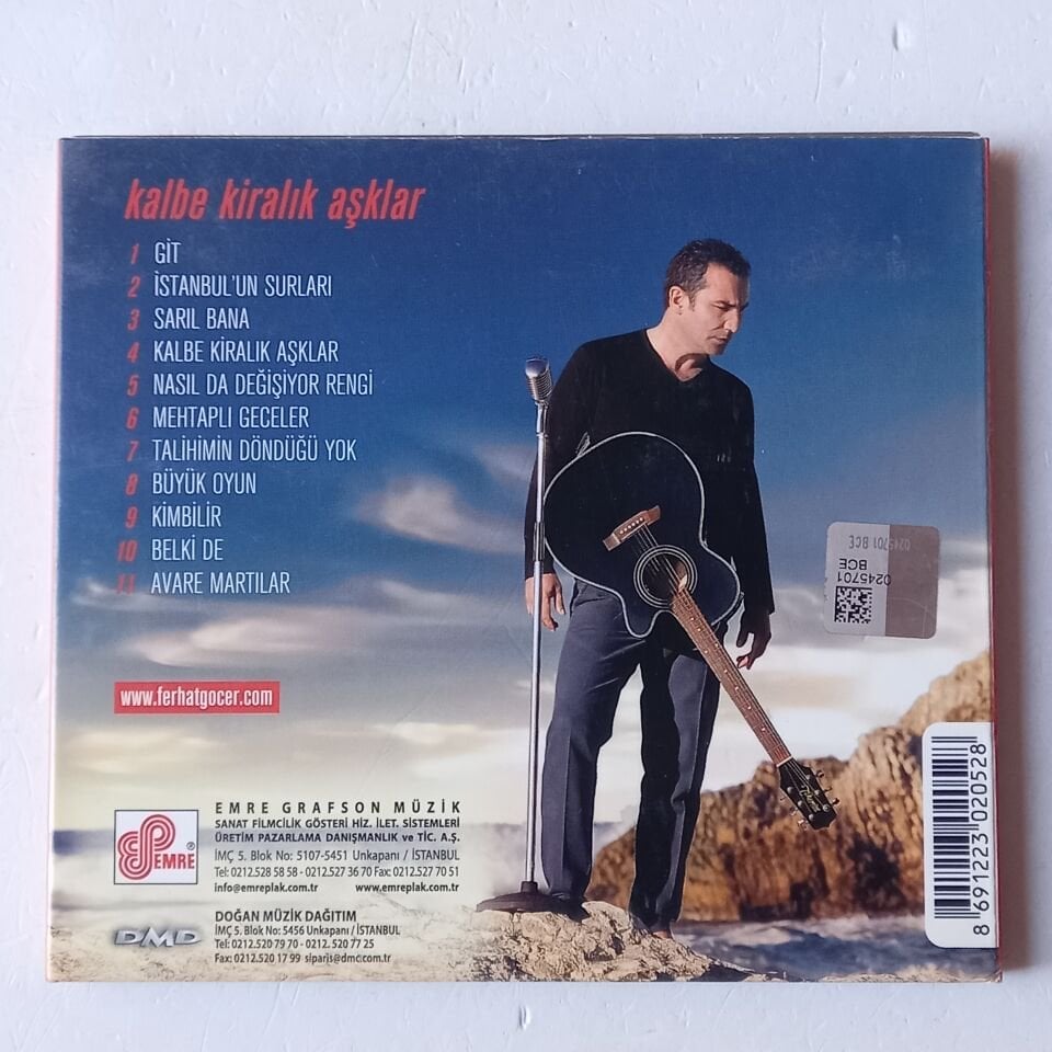 FERHAT GÖÇER – KALBE KİRALIK AŞKLAR (2013) - CD 2.EL