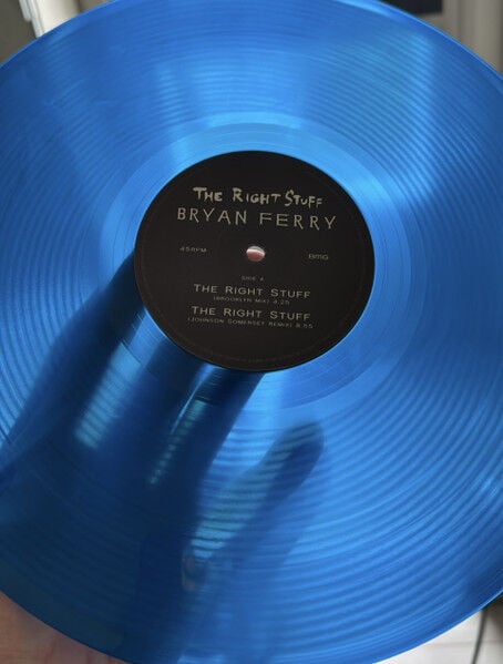 BRYAN FERRY - THE RIGHT STUFF (1987) - MAXI SINGLE 12'' 45RPM 2024 RSD (RECORD STORE DAY)  TRANSPARENT BLUE COLOURED LIMITED EDITION SIFIR PLAK