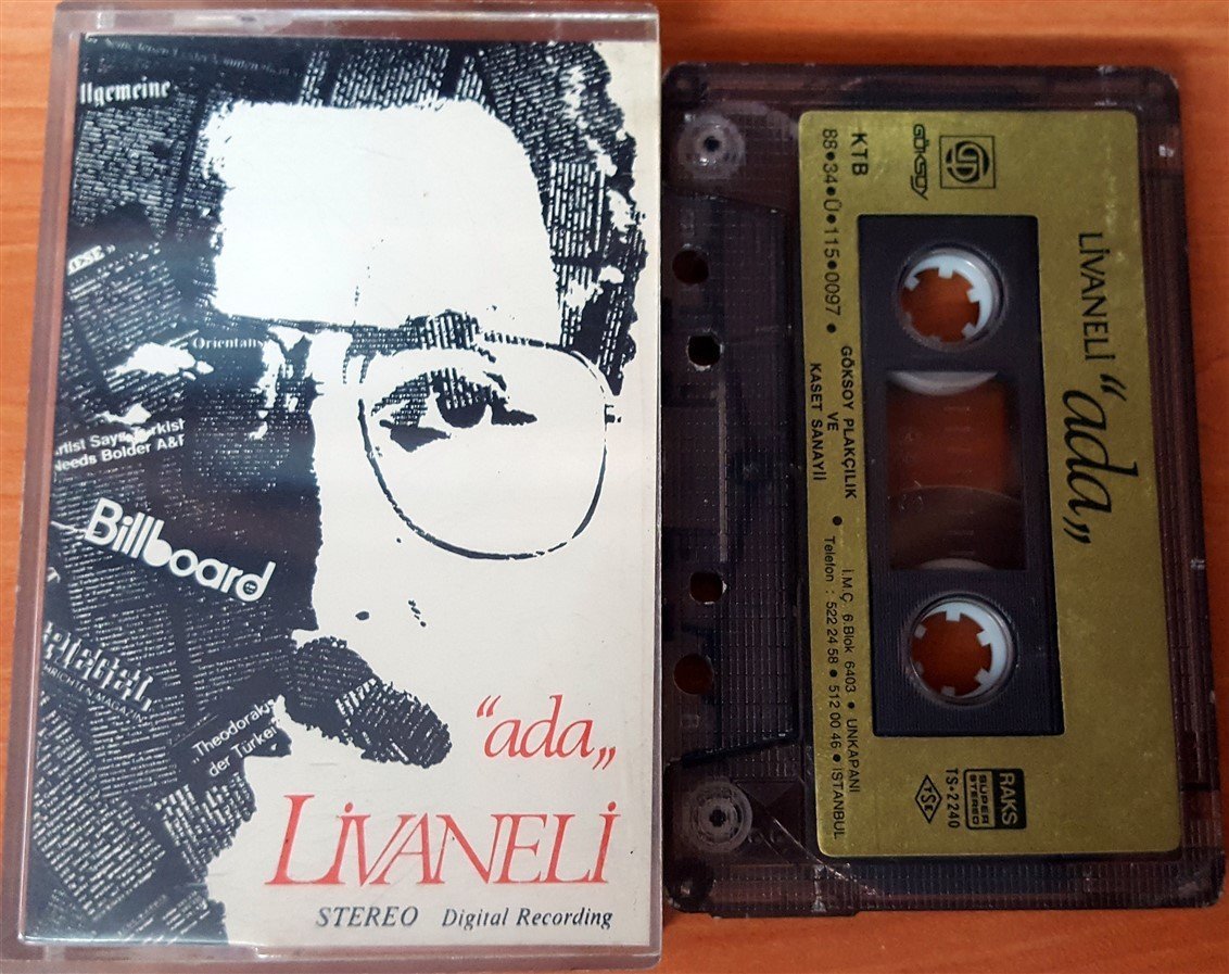 ZÜLFÜ LİVANELİ - ADA KASET 2.EL 1988