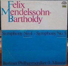 MENDELSSOHN: SYMPHONY NO.4 & 5, BERLINER PHILHARMONIKER, LORIN MAAZEL - PLAK 2.EL