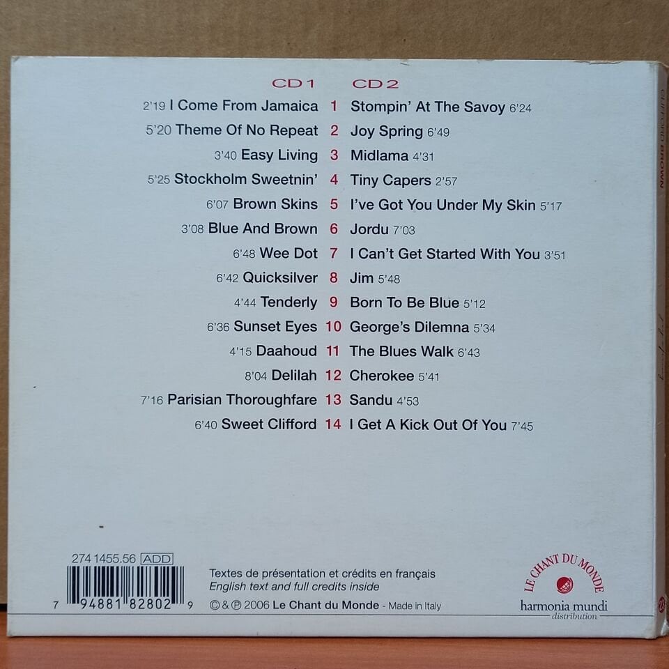 CLIFFORD BROWN – JOY SPRING / ANDRE FRANCIS & JEAN SCHWARZ PRESENT (2006) - 2CD 2.EL